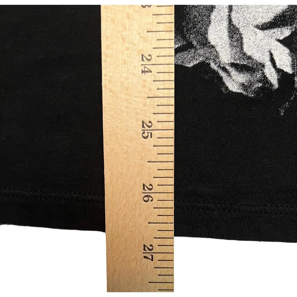 GUESS Los Angeles Skull and Roses Unisex Black T-Shirt Size Medium - Halloween - Picture 7 of 7